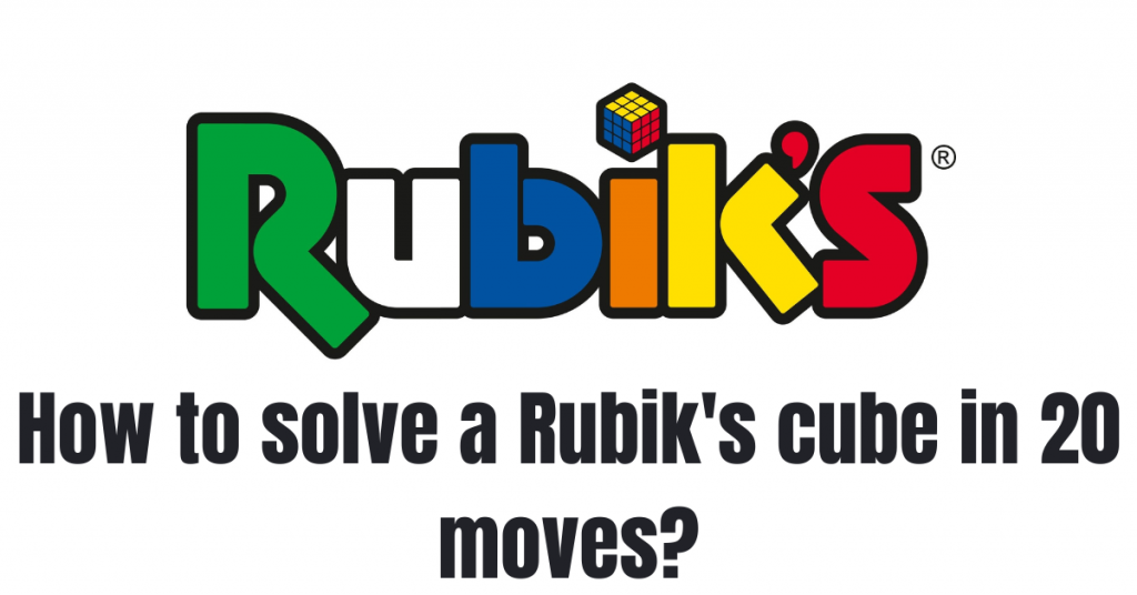 How to solve a Rubik's cube in 20 moves